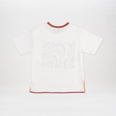 Panço Erkek Çocuk Baskılı T-Shirt Ekru