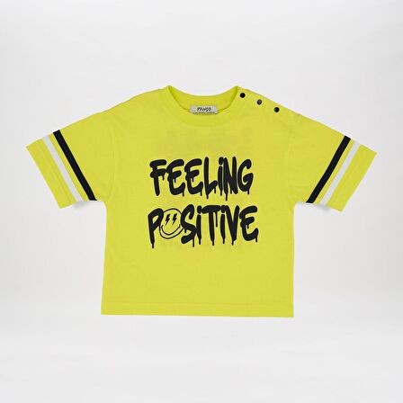 Panço Erkek Çocuk Baskılı T-Shirt Sarı