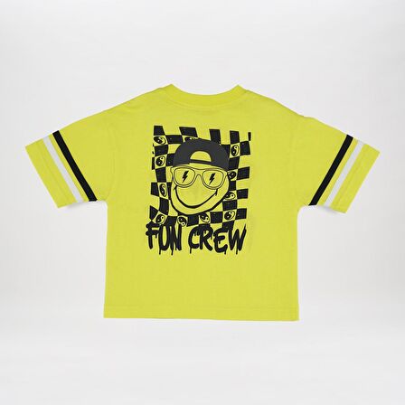 Panço Erkek Çocuk Baskılı T-Shirt Sarı