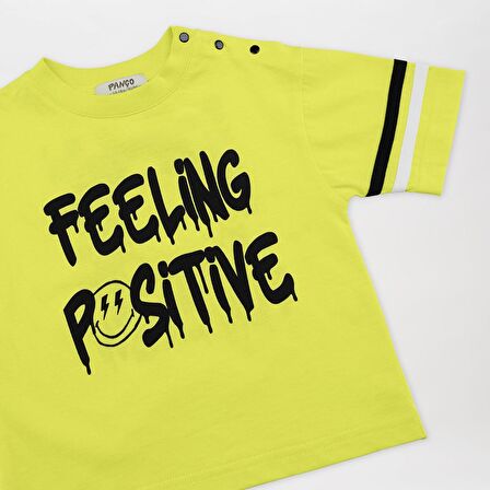 Panço Erkek Çocuk Baskılı T-Shirt Sarı