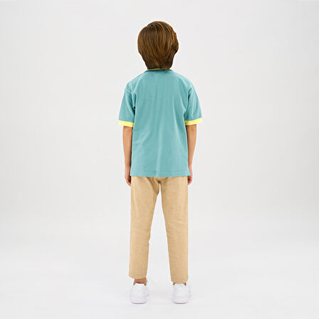 Erkek Çocuk Pike T-Shirt Yeşil