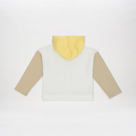 Panço Kız Çocuk Kapüşonlu Sweatshirt Beyaz