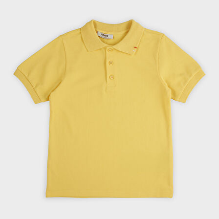 Erkek Çocuk Yakası Dikiş Detaylı T-Shirt Ekru