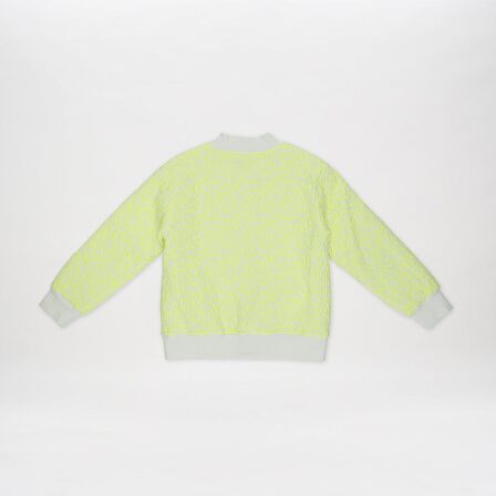 Kız Çocuk Özel Doıkulu Kumaşlı Ceket Sarı