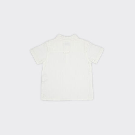Erkek Çocuk  Yakası Dikiş Detaylı T-Shirt      
