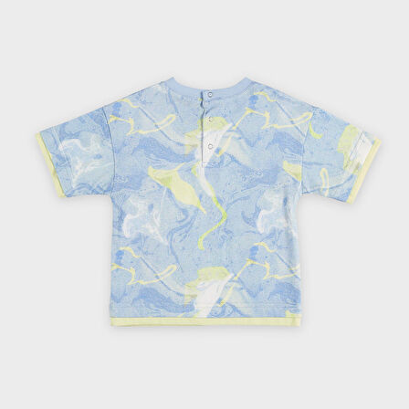 Erkek Çocuk Baskılı T-Shirt Mavi