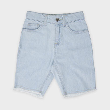 Erkek Çocuk Denim Şort Mavi