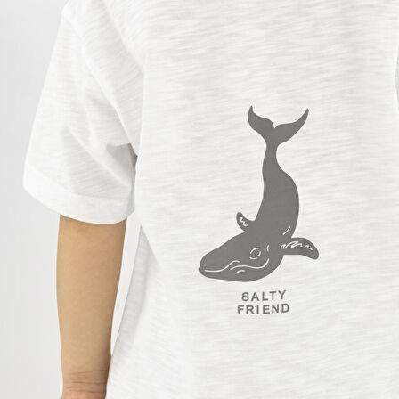 Erkek Çocuk Baskı Detaylı T-Shirt Beyaz