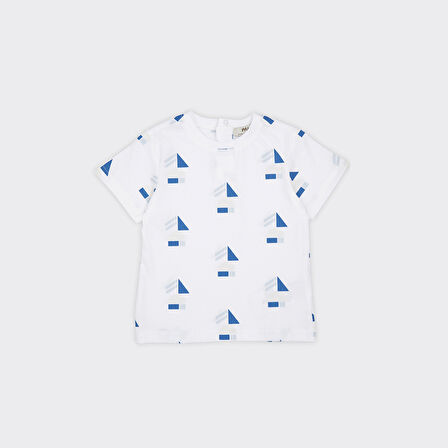 Erkek Çocuk  Baskı Detaylı T-Shirt       