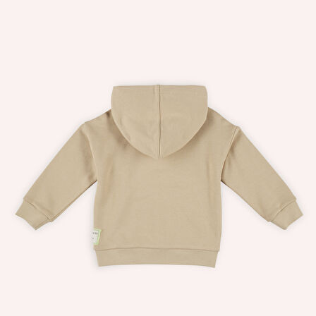 Erkek Çocuk Kapüşonlu Sweatshirt Bej