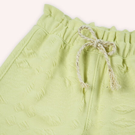 Kız Çocuk Beli Lastikli Pantolon Yeşil