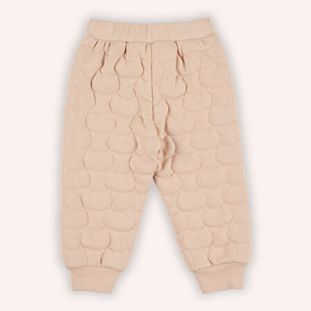 Kız Çocuk Kedi Kapitoneli Eşofman Alt Somon