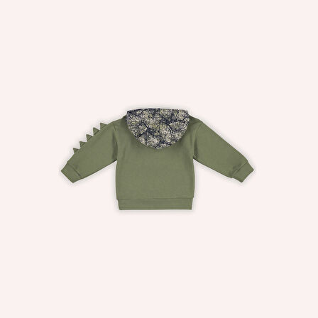 Erkek Çocuk Kapüşonlu Sweatshirt Haki