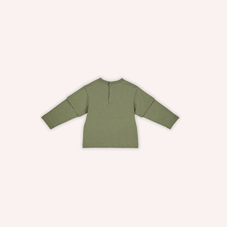 Erkek Çocuk Baskılı Uzun Kollu T-Shirt Mint