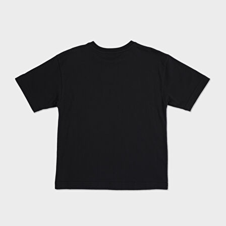 Erkek Çocuk Yanları Şerit Detaylı T-Shirt Siyah