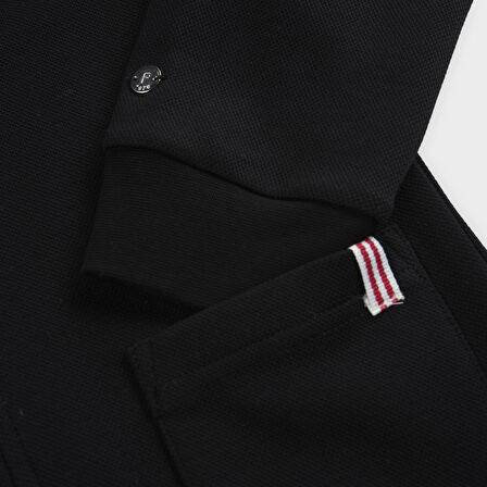 Erkek Çocuk Arma Detaylı Örme Ceket Beyaz