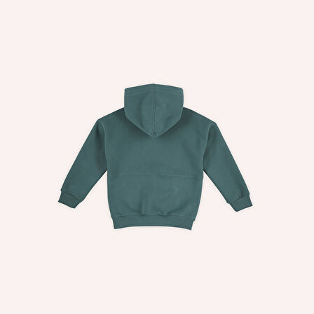 Erkek Çocuk Kapüşonlu Sweatshirt Yeşil