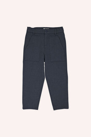 Erkek Çocuk Düğmeli Pantolon Lacivert