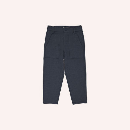 Erkek Çocuk Düğmeli Pantolon Lacivert