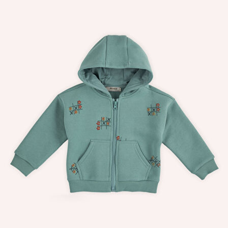 Kız Çocuk Fermuarlı Sweatshirt      
