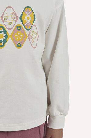 Kız Çocuk Baskılı T-Shirt Sarı