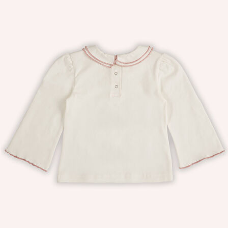 Kız Çocuk Uzun Kollu T-Shirt Gül