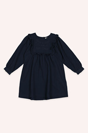 Kız Çocuk Elbise Lacivert
