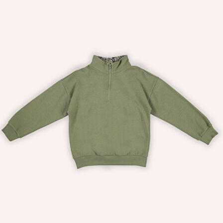 Erkek Çocuk Çanta Detaylı Sweatshirt Lacivert