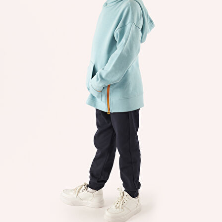 Erkek Çocuk Kapüşonlu Sweatshirt Mint