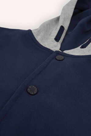 Erkek Çocuk Kapşonlu Sweatshirt Lacivert