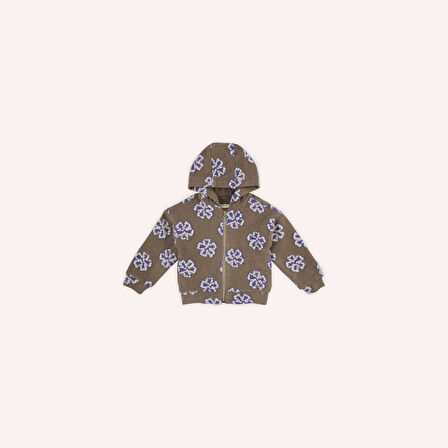 Kız Çocuk Kapüşonlu Mont Camel