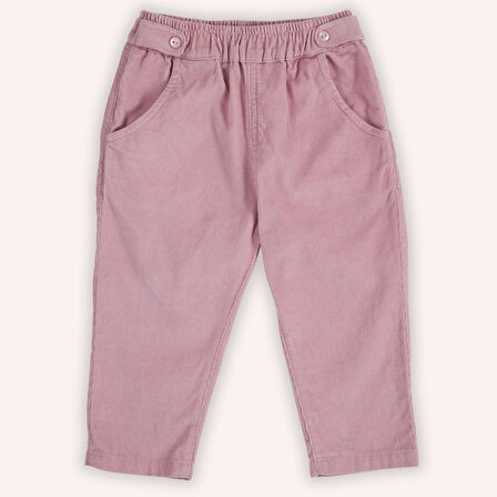 Kız Çocuk Kadife Pantolon Pembe