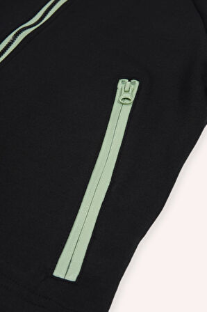 Erkek Çocuk Kapüşonlu Sweatshirt Siyah