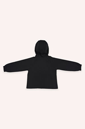 Erkek Çocuk Kapüşonlu Sweatshirt Siyah