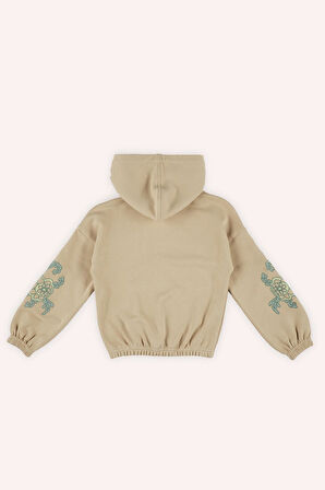Kız Çocuk  Fermuarlı Sweatshirt         