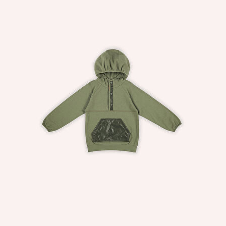 Erkek Çocuk Kapüşonlu Sweatshirt Lacivert