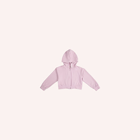 Kız Çocuk Baskı Detaylı Sweatshirt Pembe