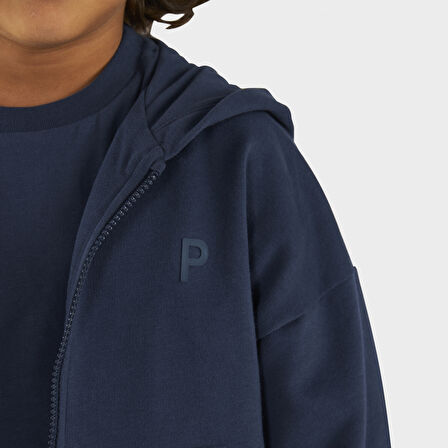 Erkek Çocuk Fermuarlı Sweatshirt Bej