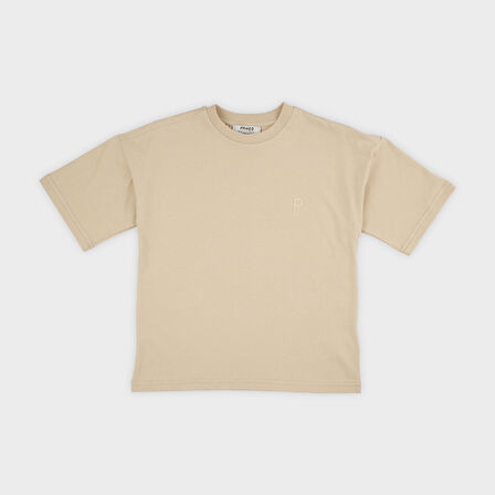 Erkek Çocuk Kısa Kollu T-Shirt Bej