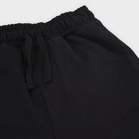 Erkek Çocuk Beli Lastikli Örme Şort Bej