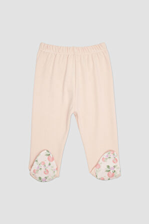 Kız Çocuk Beli Lastikli Patikli Pantolon