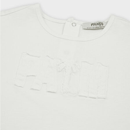 Erkek Çocuk Nakış Detaylı T-Shirt Sarı