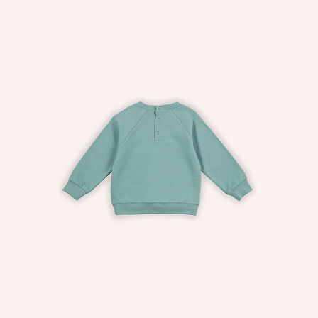 Erkek Çocuk İki Cepli Sweatshirt Haki