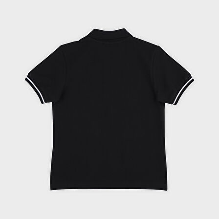 Erkek Çocuk Yakalı Kısa Kollu Pike T-Shirt Bej