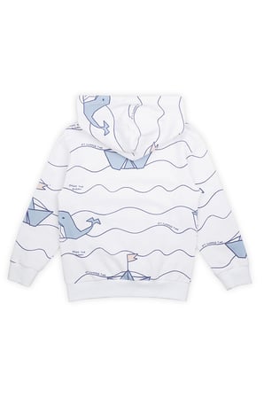 Erkek Çocuk Baskılı Sweatshirt Beyaz