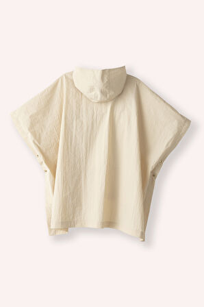 Kız Çocuk Katlanınca Çanta Olabilen Yağmurluk Bej