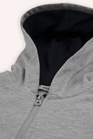 Erkek Çocuk Fermuarlı Sweatshirt Haki