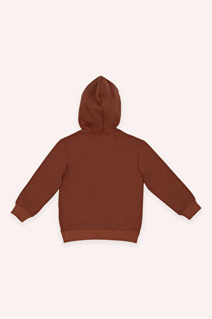 Erkek Çocuk Fermuarlı Sweatshirt Lila