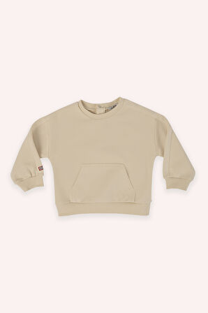 Erkek Çocuk Sweatshirt Bej