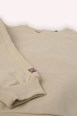 Erkek Çocuk Sweatshirt Bej